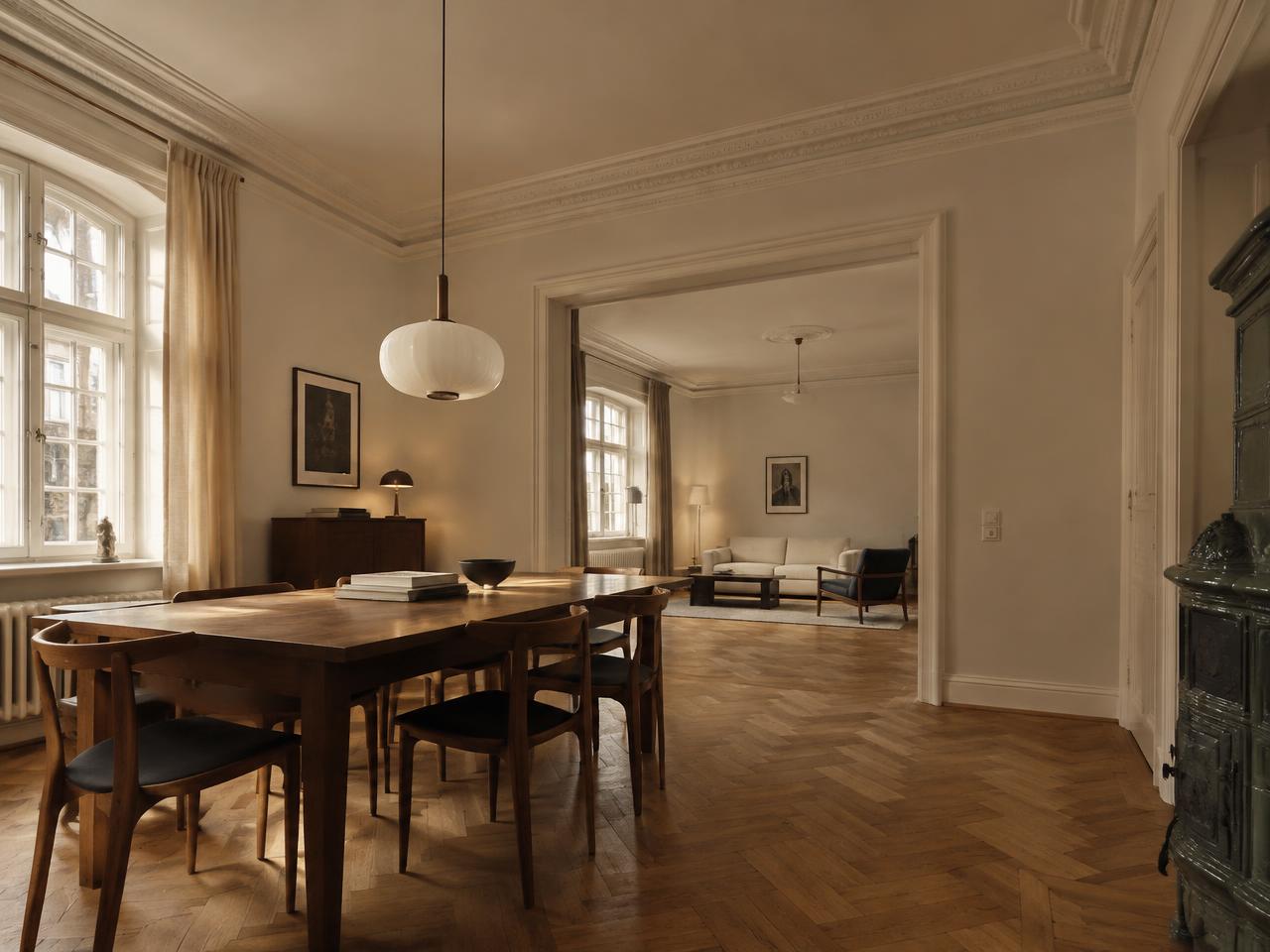Sanierter Altbau-Wohnraum